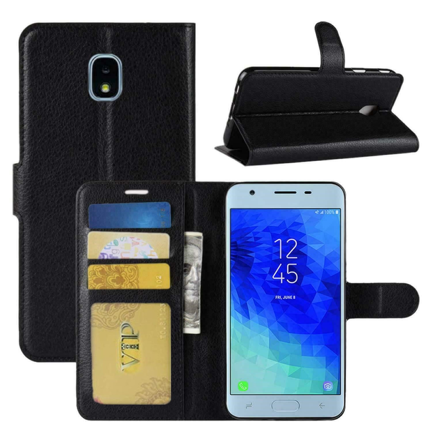 Leather Folio Wallet Case for Samsung Galaxy J3 2018 Leather Folio Wallet Case for Samsung Galaxy J3 2018